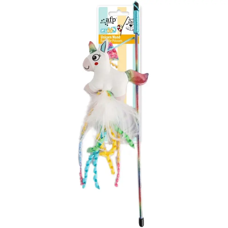 Afp Cat Fishing Rod Toy – Unicorn Design 1