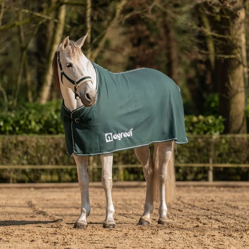 Agradi Budget Polar Fleece Horse Blanket – Fir Green 1