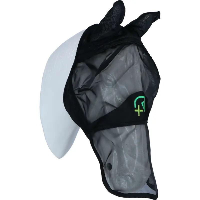 Agradi Fine-Mesh Fly Mask With Ears And Nose Cover – Black 1
