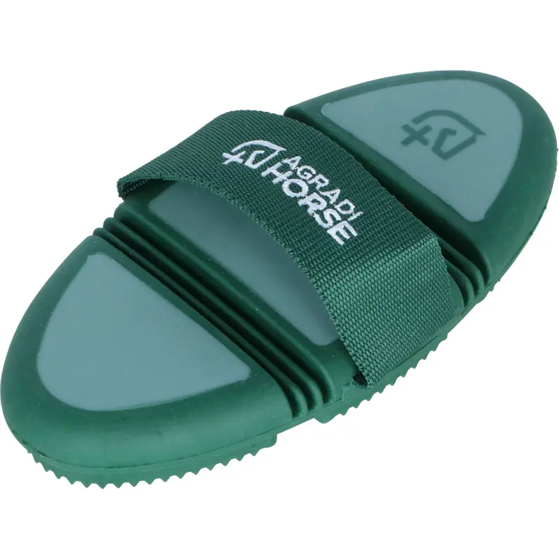 Agradi Horse Flex Rubber Curry Comb – Fir Green 1