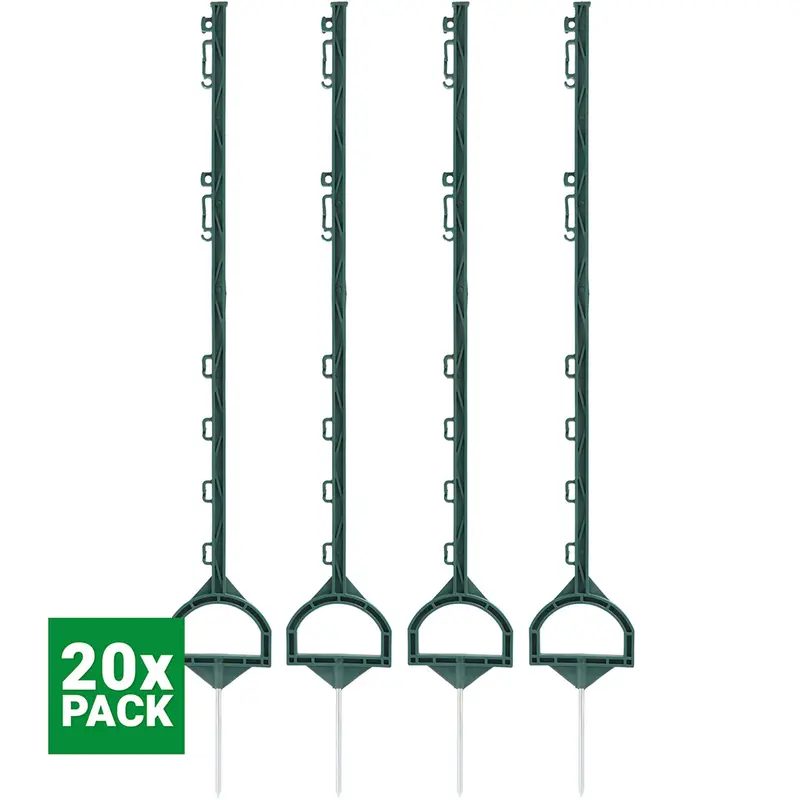 Agradi Power Bracket-Style Pasture Stakes – 115 Cm, Green, Pack Of 20 1