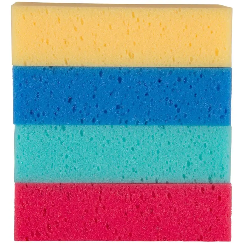 Agradi Rectangular Sponge Set – Color-Assorted Multi-Surface Cleaner 1