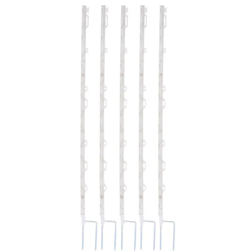 Agradi Titan Pasture Peg Set – 5-Pack, White With Dual Pins 1