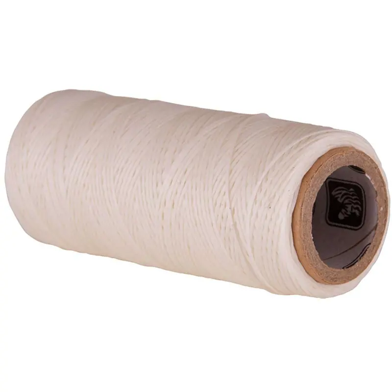 Agradi Waxed Thread – White Bobbin Cord For Fine Stitching 1