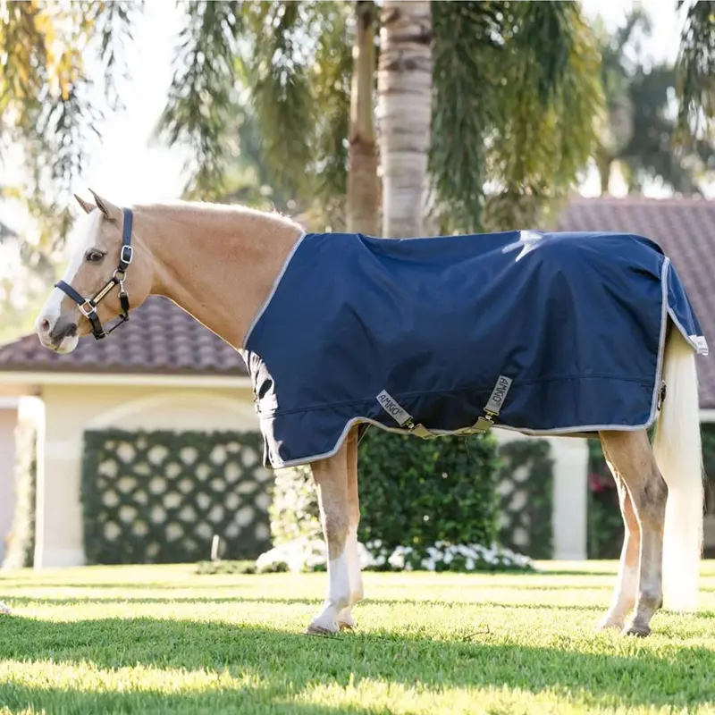 Amigo 1200D Pony Turnout Rug – Navy, Titanium Grey, Silver (0G) 1