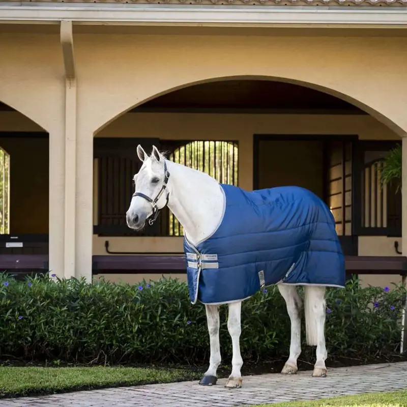 Amigo Ripstop Insulator Stable Blanket – 50G Lightweight, Navy & Titanium Grey 1