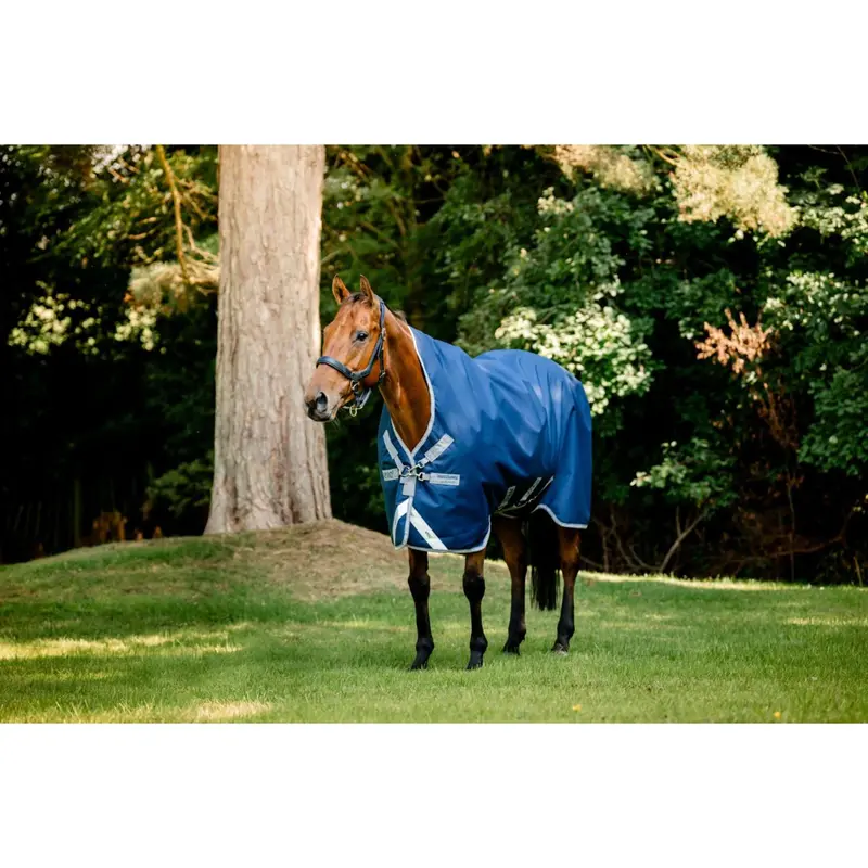 Amigo Wug Turnout Rug – 1200D, 150G, Navy/Titanium Grey/Silver 1