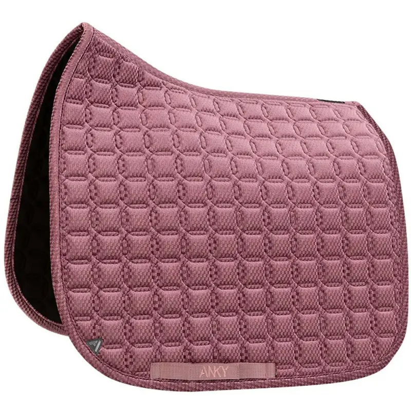 Anky Check Velvet Dressage Saddle Pad – Mellow Mauve 1