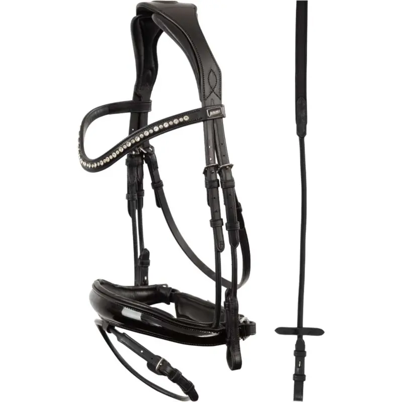 Anky Comfort Fit Double-Anatomical Bridle – Black 1
