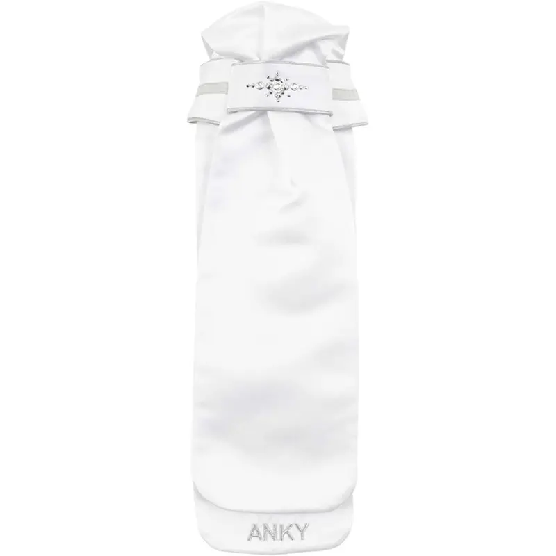 Anky Stone Deluxe Show Shirt In White And Silver 1