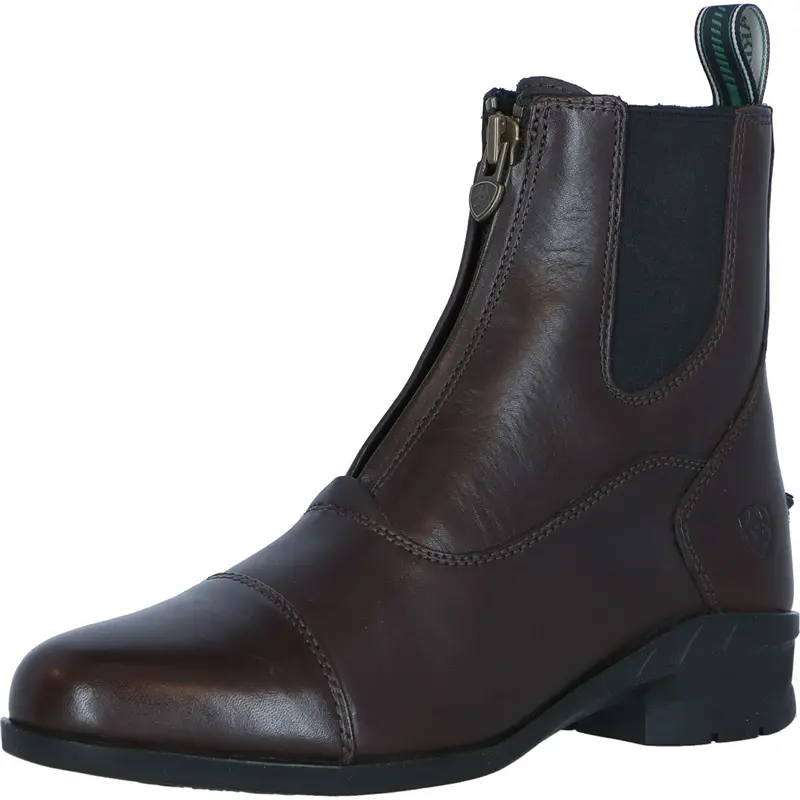 Ariat Heritage Iv Paddock Boots – Light Brown Zip Design 1