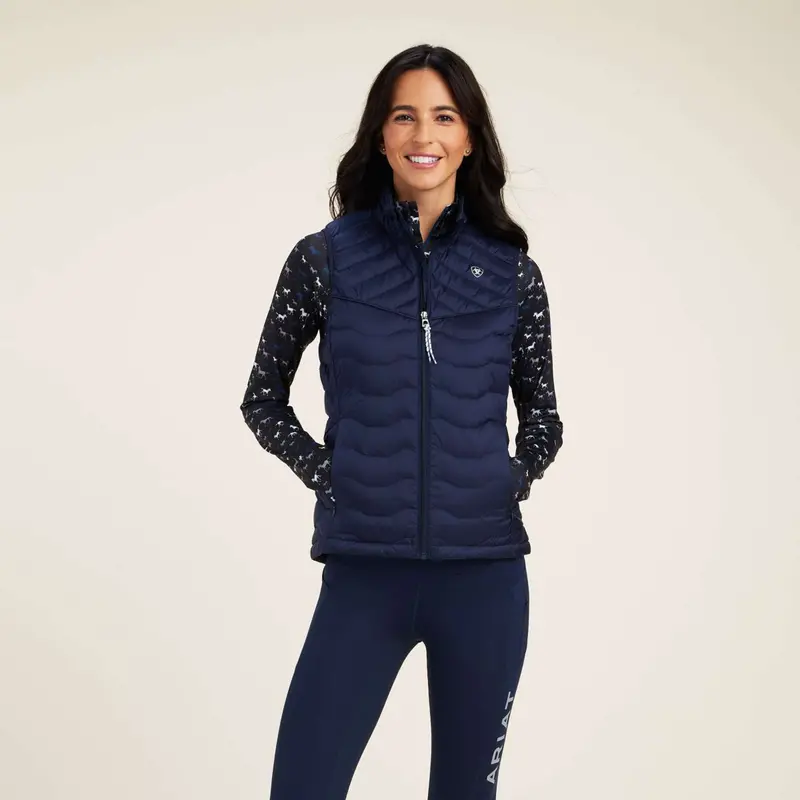 Ariat Ideal Down Heated Bodywarmer – Navy Eclipse 1