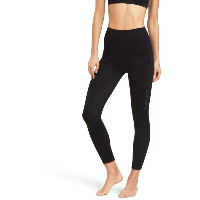 Ariat Venture Thermal Half-Grip Black Riding Leggings 1