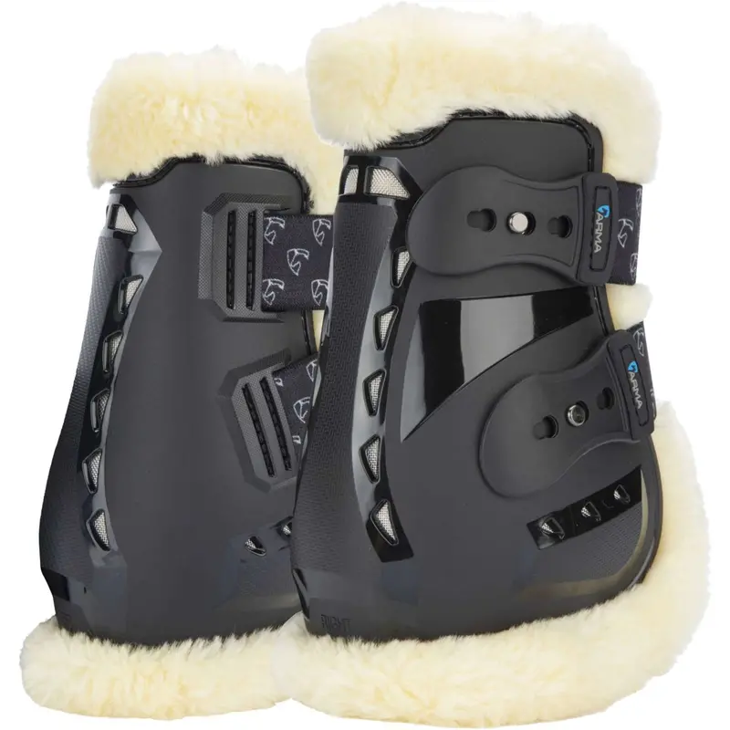 Arma By Shires Carbon Pro Supafleece Fetlock Boots – Black 1