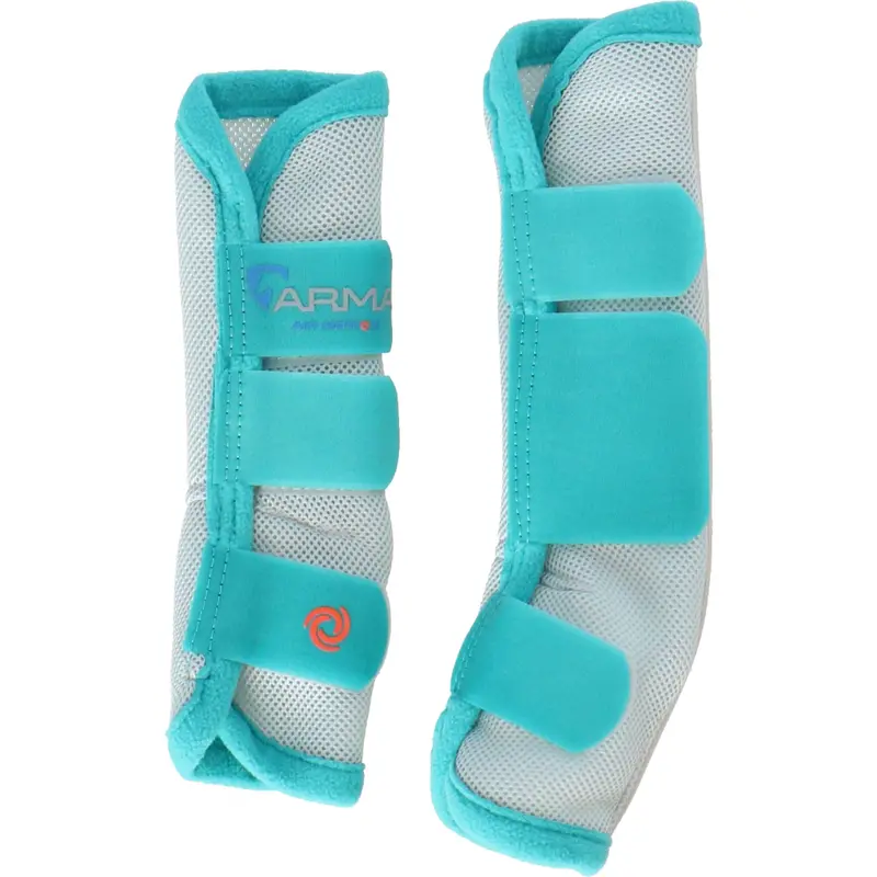 Arma By Shires Fly-Repellent Leg Wraps – Teal, Breathable Mesh For Summer Protection 1