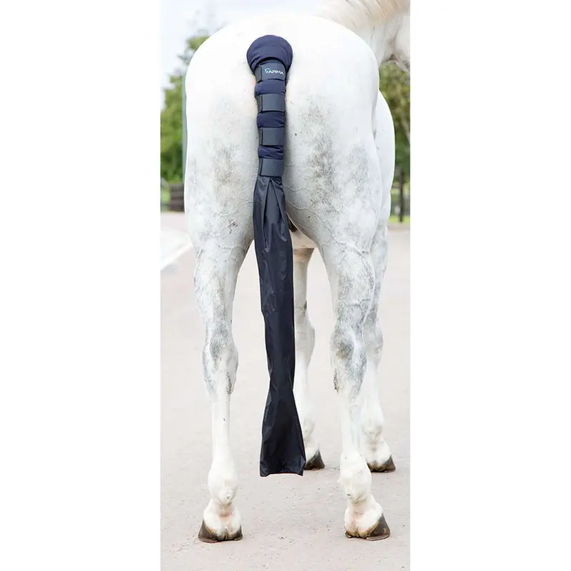 Arma By Shires Padded Tail Guard With Navy Storage Bag 1