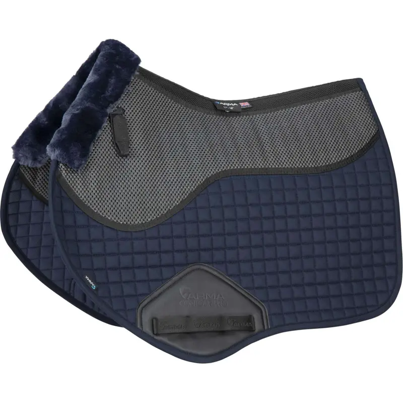 Arma Soft Grip Jump Saddle Pad – Navy By Shires 1