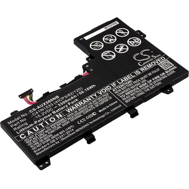 Asus Q524U/Q534U Laptop Battery – 15.2V Li-Ion, 3300Mah, 50.16Wh 1