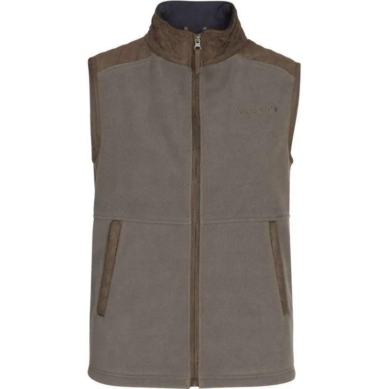 Aubrion By Shires Heritage Fleece Bodywarmer – Deep Olive 1