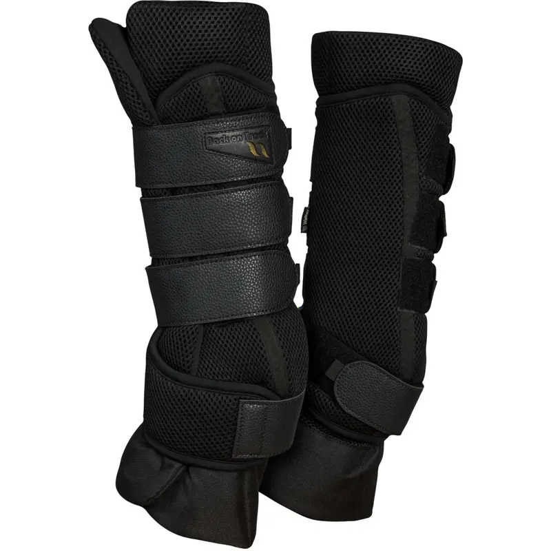 Back On Track Airflow Travel Boots – Breathable Black Leg Wraps 1