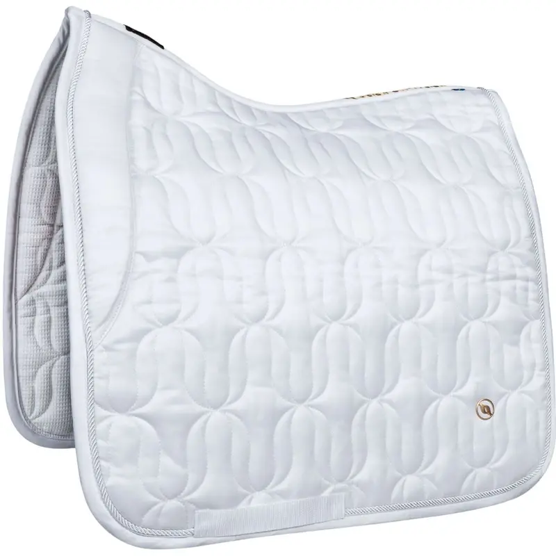 Back On Track Deep Nights Dressage Saddle Pad In White 1