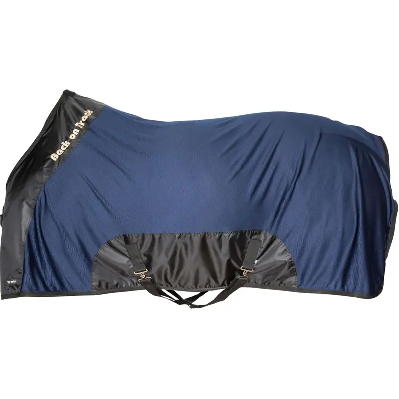 Back On Track Royal Deluxe Mesh Turnout Blanket – Navy Blue 1
