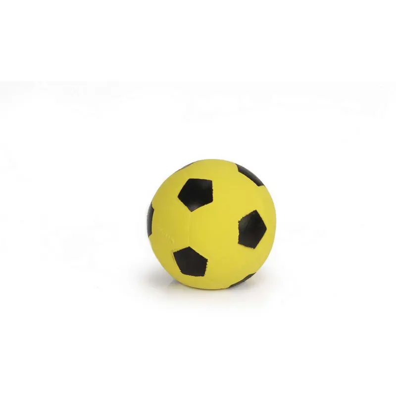 Beeztees Black And Yellow Latex Soccer Ball 1