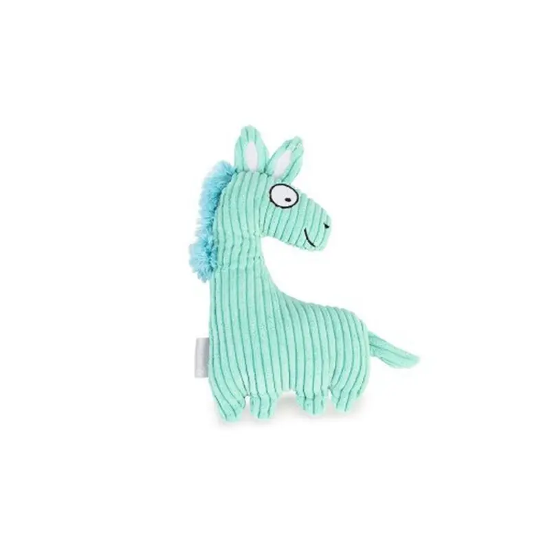 Beeztees Blue Corduroy Horse Plush Toy Joli 1
