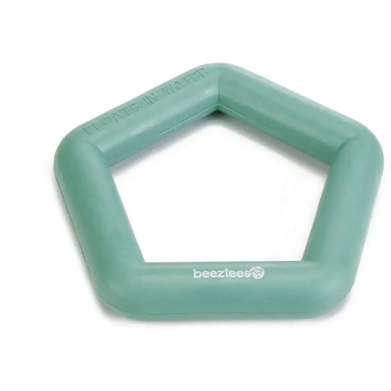 Beeztees Mint-Colored Floating Rubber Ring For Felines 1