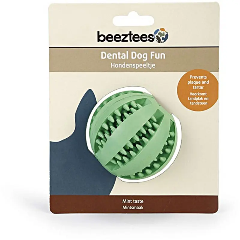 Beeztees Mint Rubber Dental Massage Ball 1