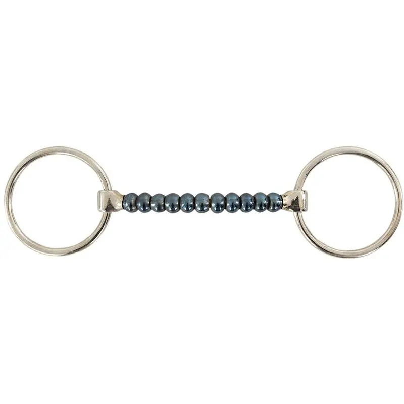 Br Sweet Iron Snaffle Bit With Cherry Roller Bar – 14Mm 1