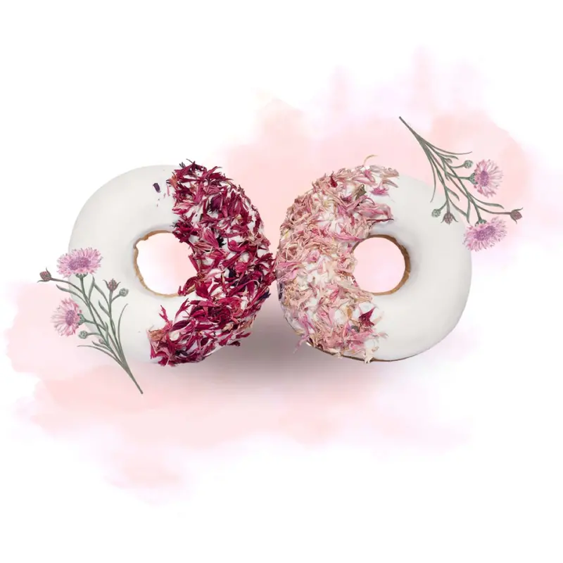 Candy Horse Pink Cornflower Donut Treat 1