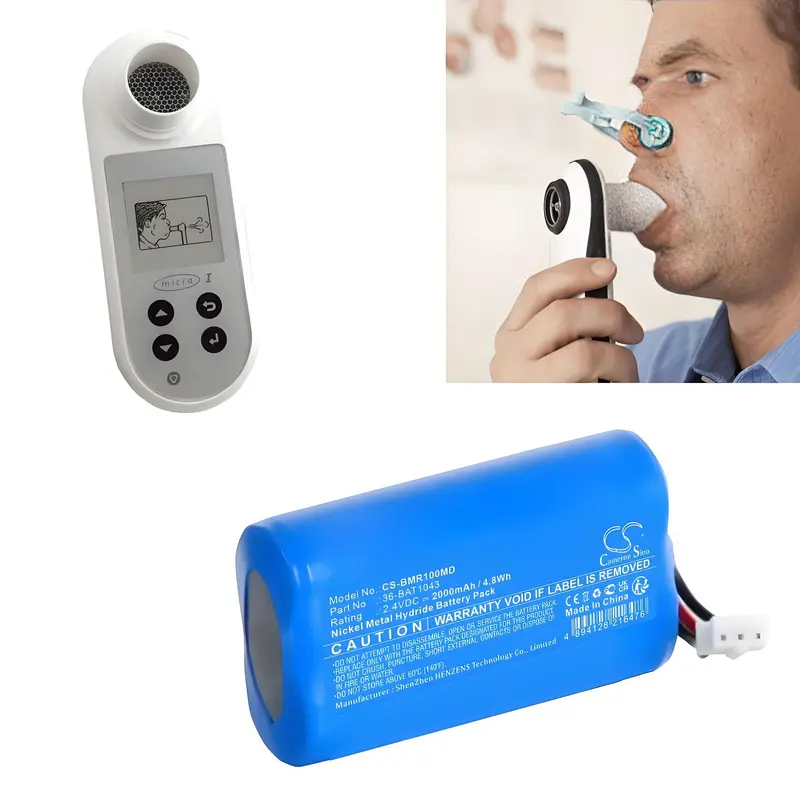 Carefusion Micro1 Spirometer Battery – 2.4V Ni-Mh, 2000Mah, 4.8Wh (36-Bat1043) 1