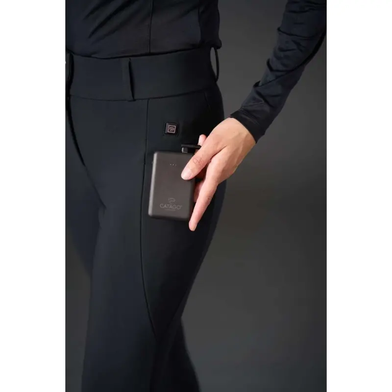 Catago Portable Heated Power Bank In Black 1