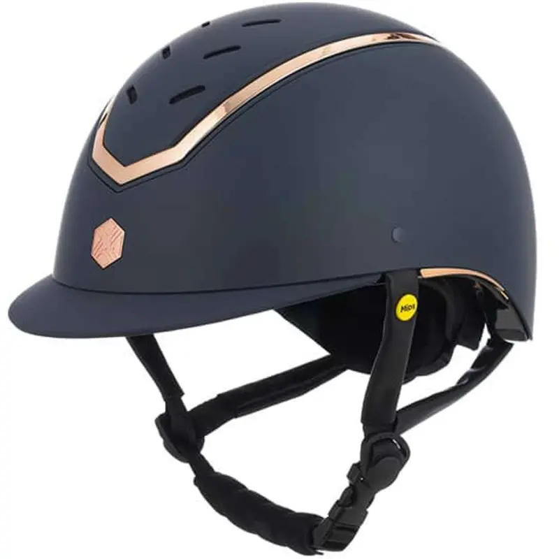 Charles Owen Kylo Mips Helmet – Navy Matte & Rose Gold 1