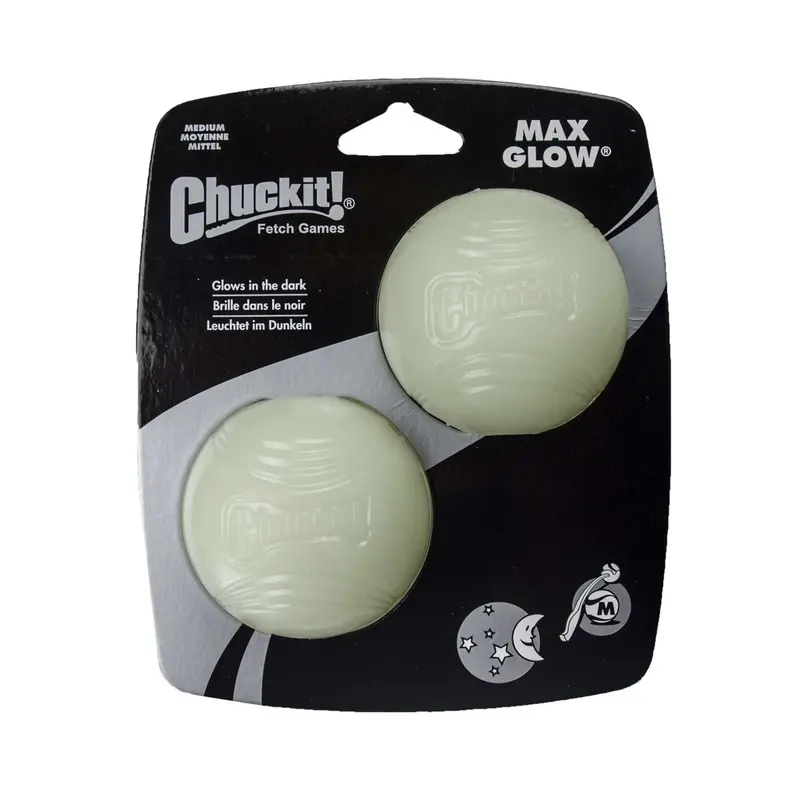 Chuckit Max Glow Ball Set – Medium, 2-Piece 1