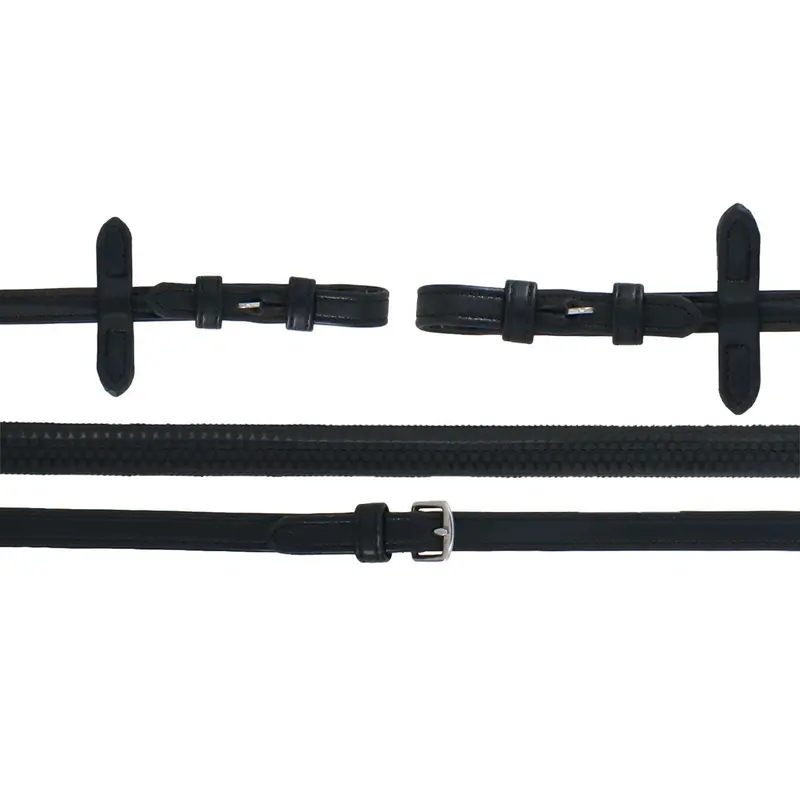 Collegiate Syntovia+ Rubber Reins – Black 1