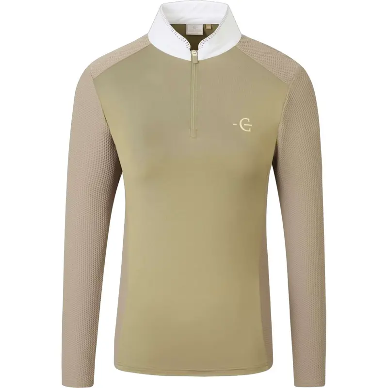 Covalliero Ss26 Long-Sleeve Competition T-Shirt For Women In Walnut 1