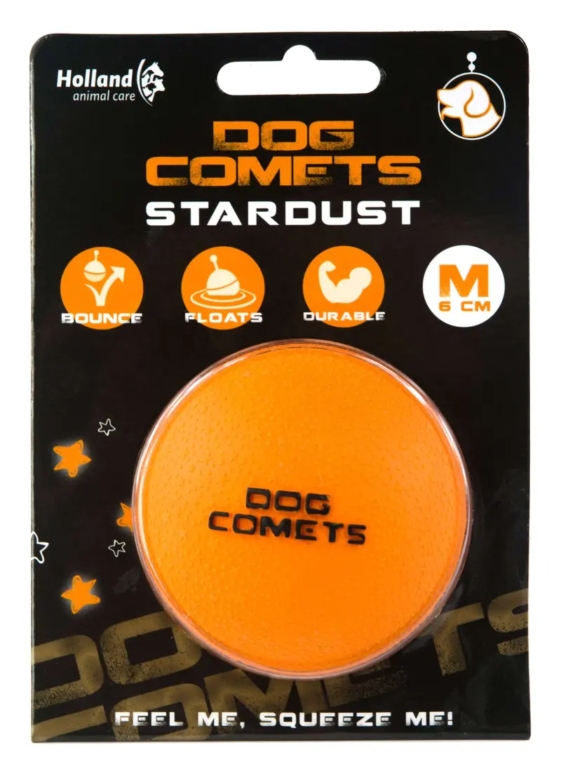 Dog Comets Stardust Ball – Orange 1