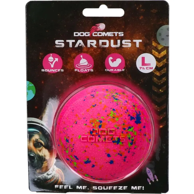 Dog Comets Stardust Ball – Pink 1