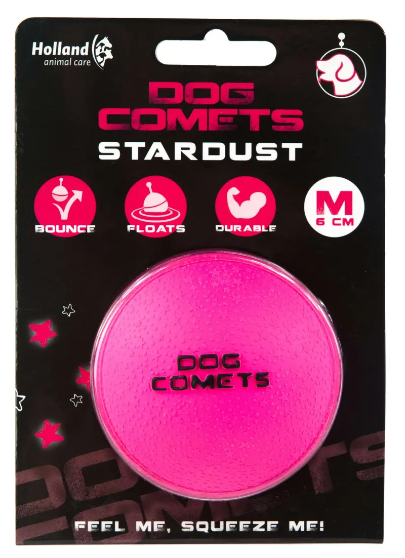 Dog Comets Stardust Ball – Pink 1