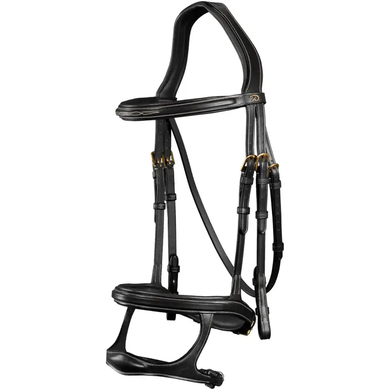 Dyon Black Double Bridle With Muserolle 1