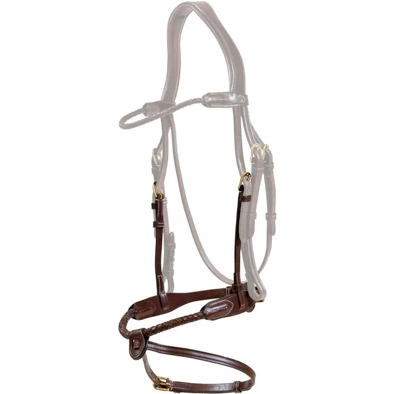 Dyon Brown Braided Flash Cavesson 1
