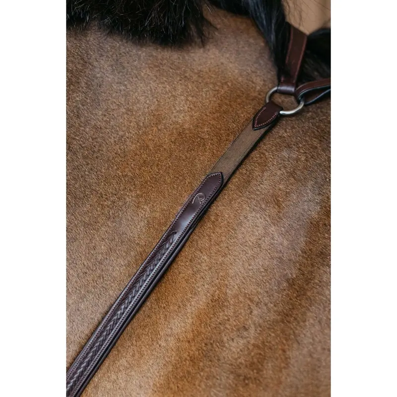 Dyon Brown Braided Hunt Collar With Bridle Attachment 1