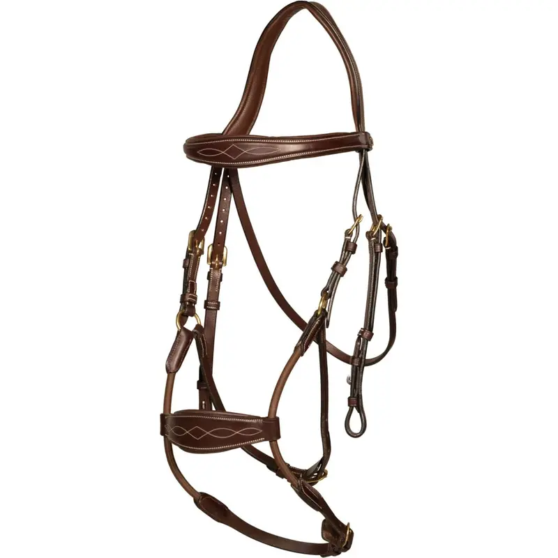 Dyon Brown Elastic Hybrid Bridle 1