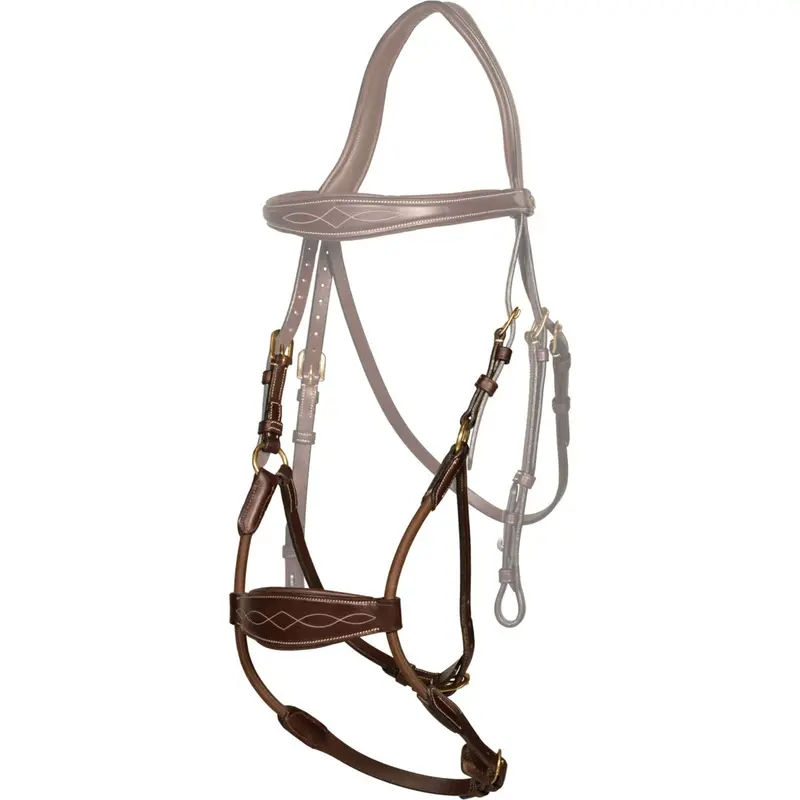 Dyon Brown Elastic Hybrid Cavesson 1
