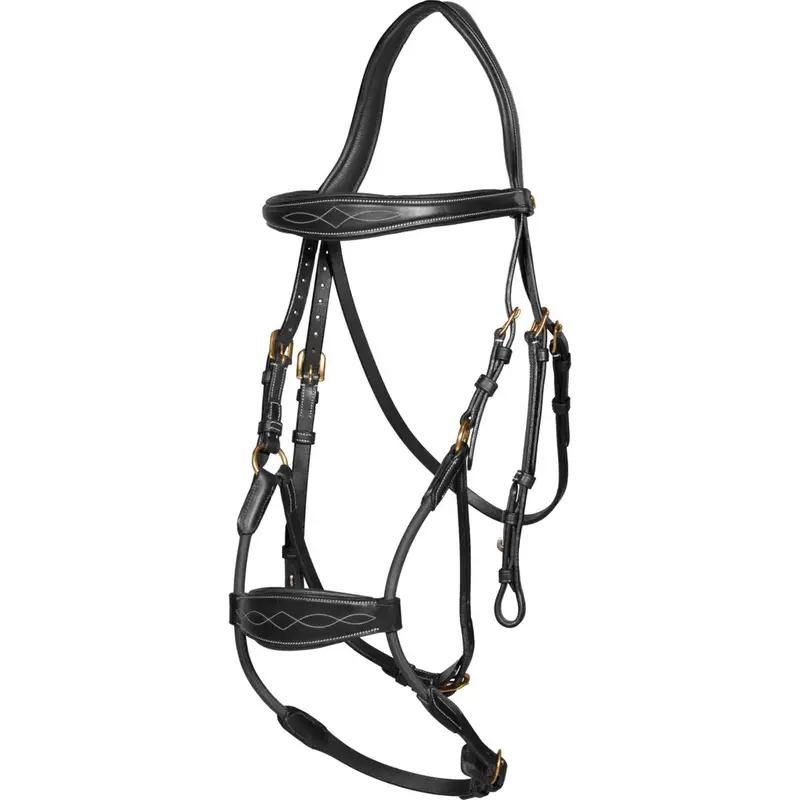 Dyon Elastic Hybrid Bridle In Black 1