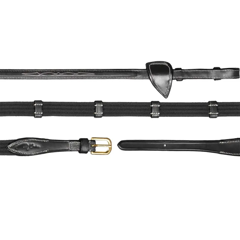 Dyon Five-Eighths Reins – Black 1