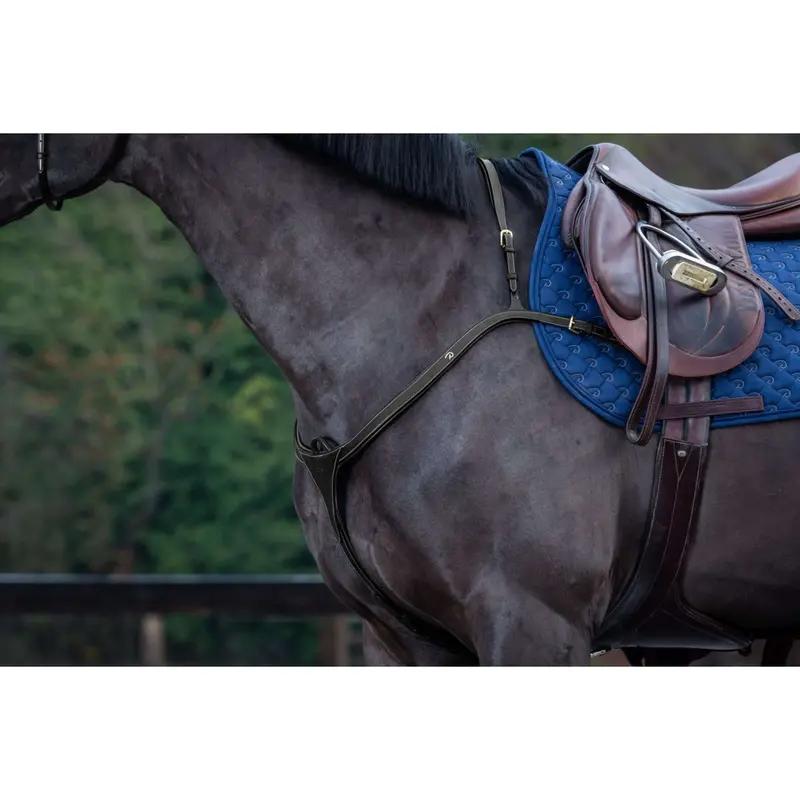 Dyon Long-Bridge Hunt Collar – Black With Copper Accents 1