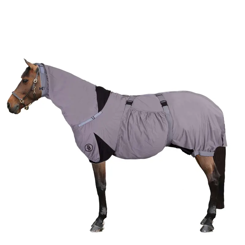 Eczema Relief Blanket With Elastic Panels – Gray 1